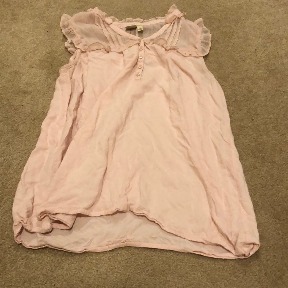 SUSINA woman’s pink flouncy tank top